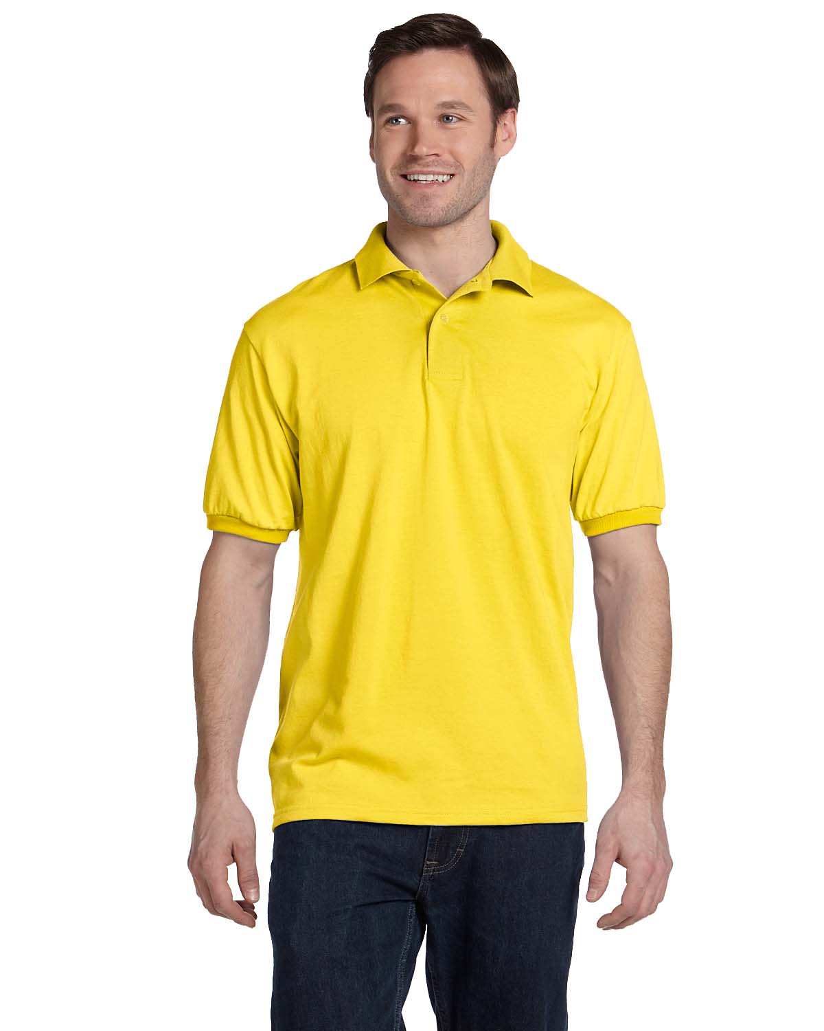 Hanes Golf Tee Blended Jersey Sport Shirt Mens Polo golf shirt from S