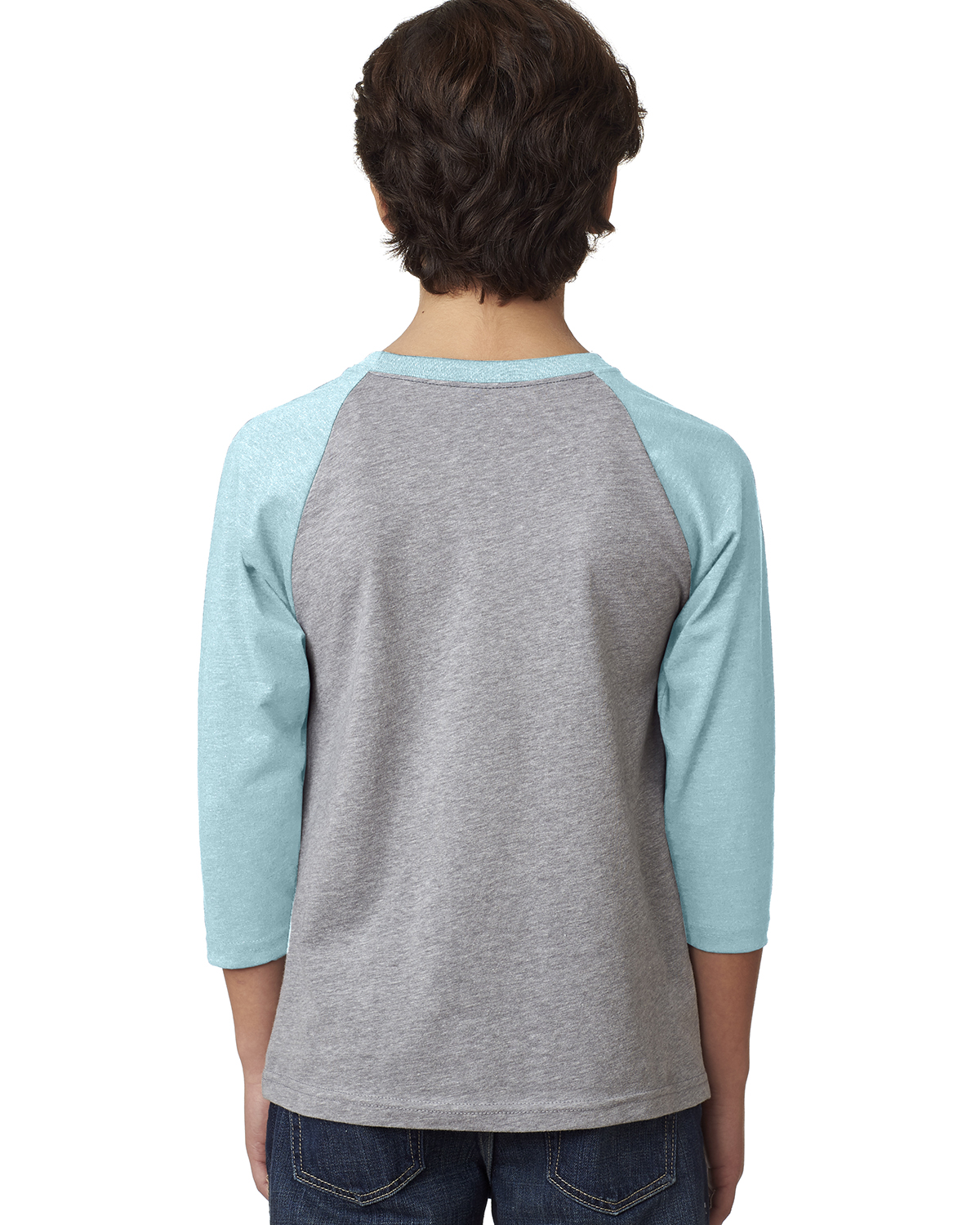 Next Level Youth CVC 3//4-Sleeve Raglan Baseball T-Shirt M-3352