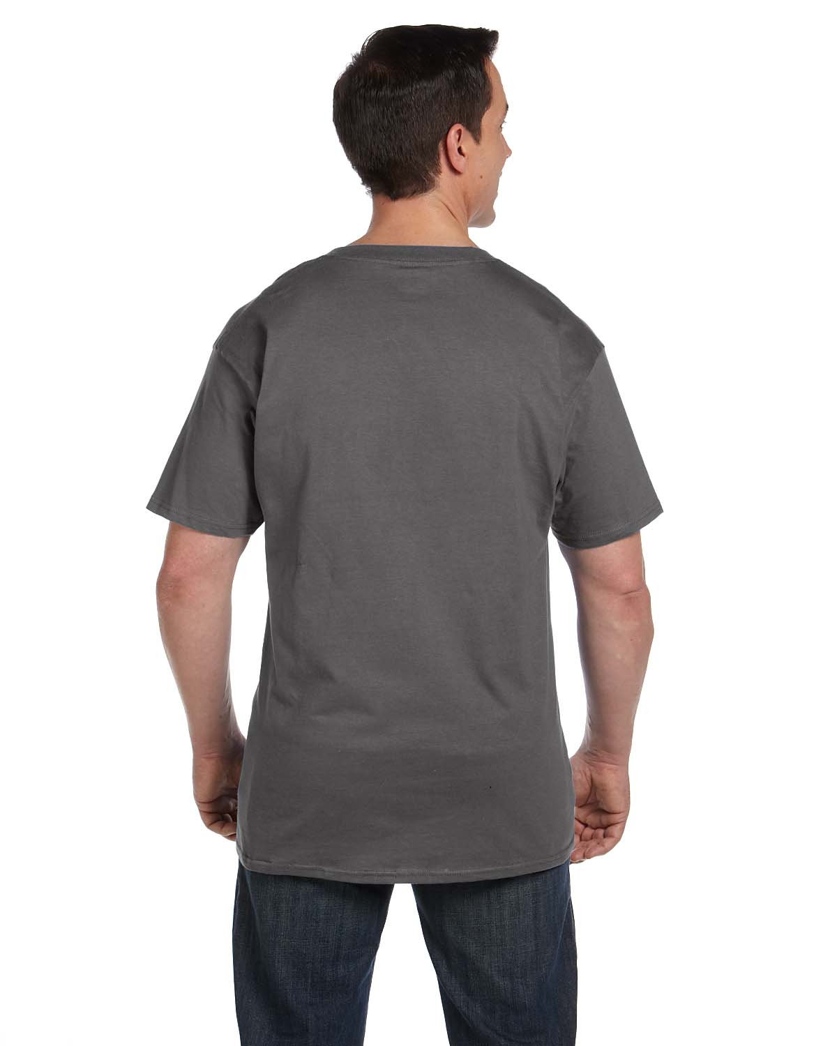Hanes Mens Pocket TShirt 100 Heavy Cotton 6.1 oz Beefy Tee SXL 5190P