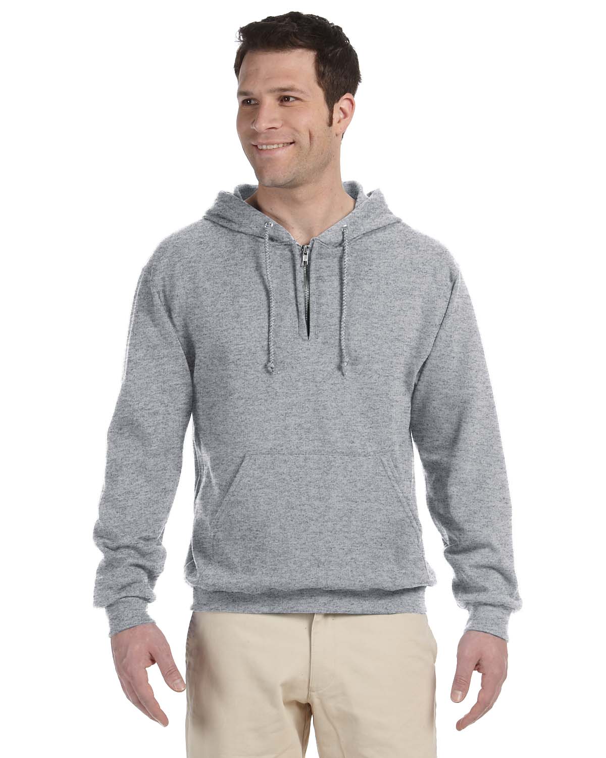 new-jerzees-8-oz-50-50-nublend-fleece-quarter-zip-pullover-s-xl-hoodie-r-994mr-ebay