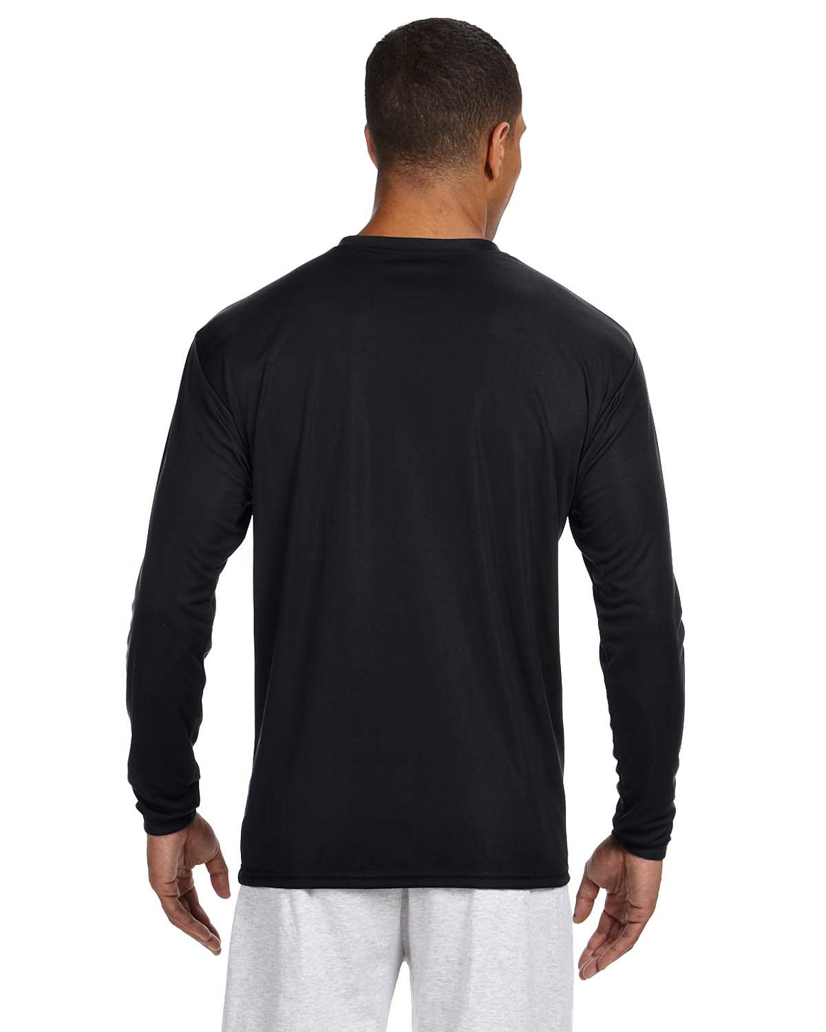 long sleeve black dri fit shirt