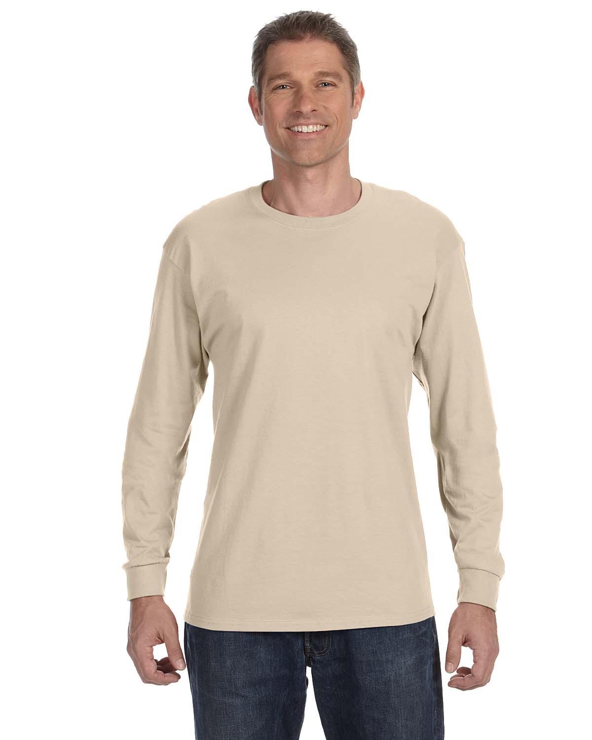 NEW Jerzees Heavy 5.6 oz Dri-Power 50/50 Mens Long Sleeve S-3XL T Shirt M-29L