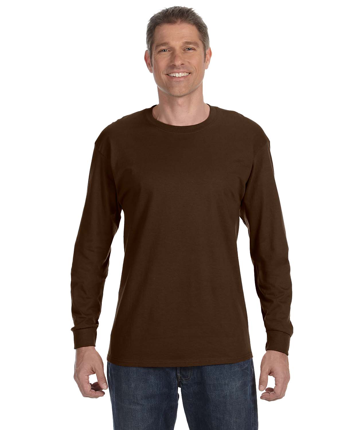 NEW Jerzees Heavy 5.6 oz Dri-Power 50/50 Mens Long Sleeve S-3XL T Shirt M-29L