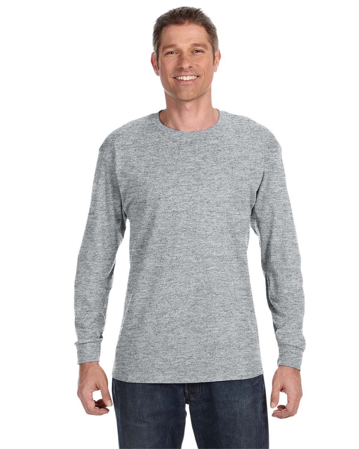 NEW Jerzees Heavy 5.6 oz Dri-Power 50/50 Mens Long Sleeve S-3XL T Shirt ...