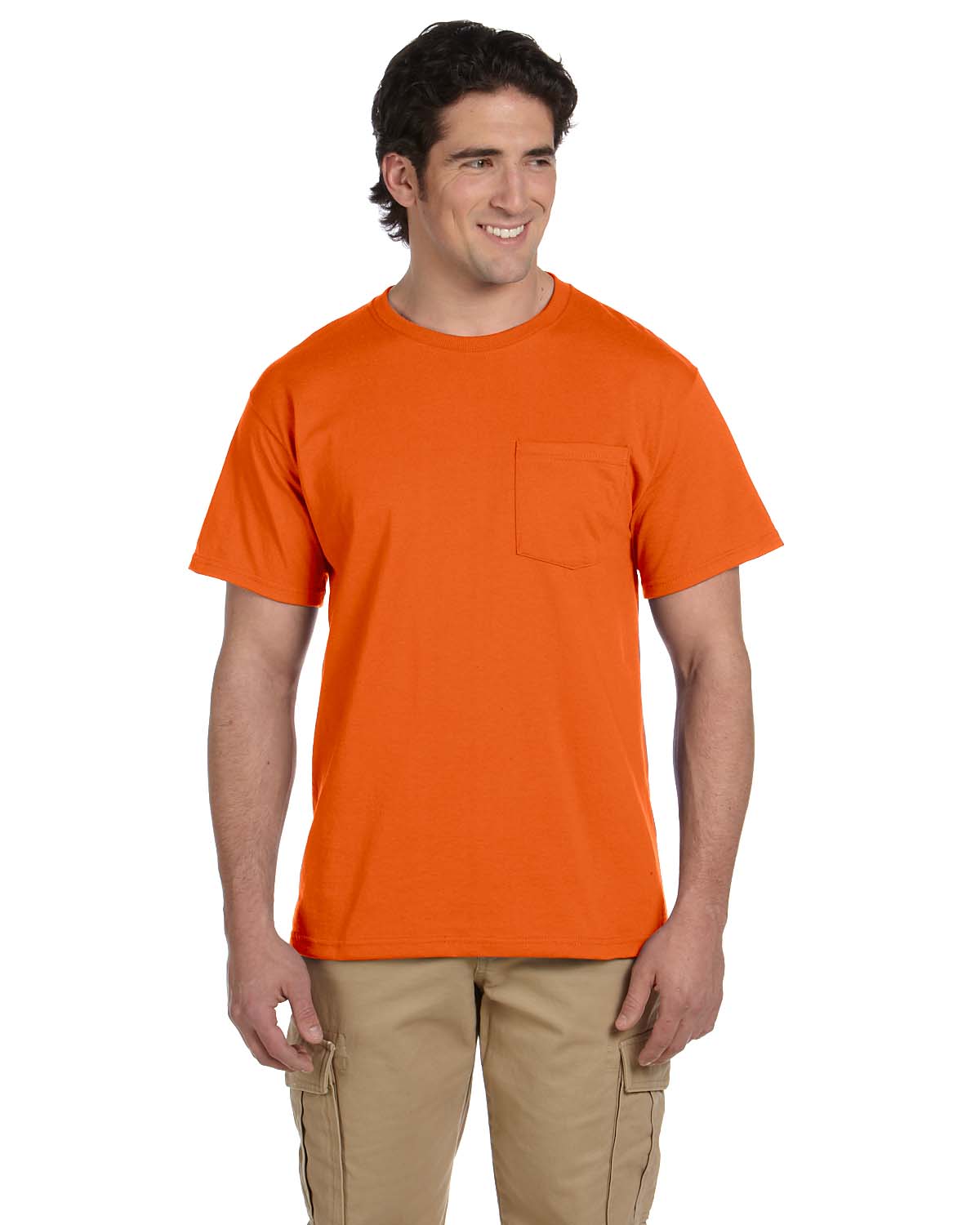 JERZEES Mens Heavyweight Blend 50/50 Dri-Power T Shirt with Pocket Tee R-29P