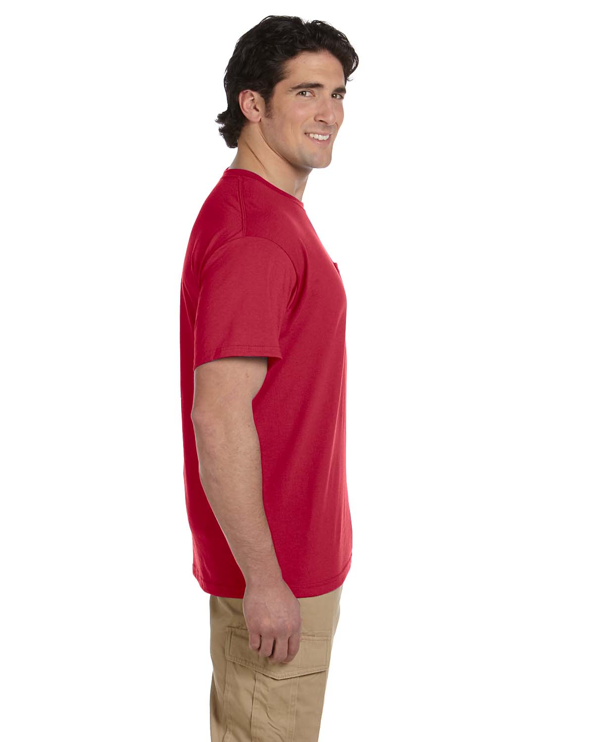 JERZEES Mens Heavyweight Blend 50/50 Dri-Power T Shirt with Pocket Tee R-29P