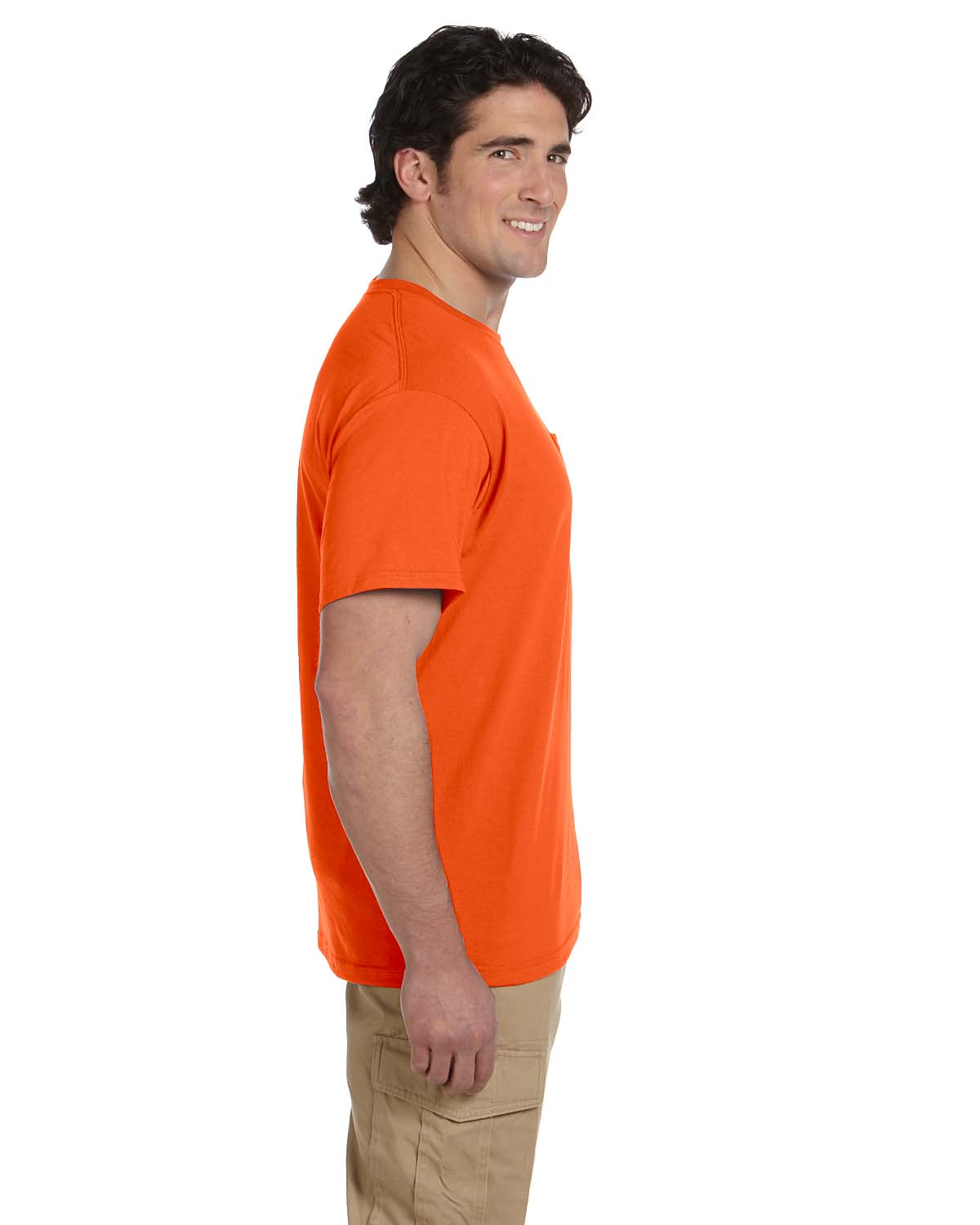 JERZEES Mens Heavyweight Blend 50/50 Dri-Power T Shirt with Pocket Tee R-29P