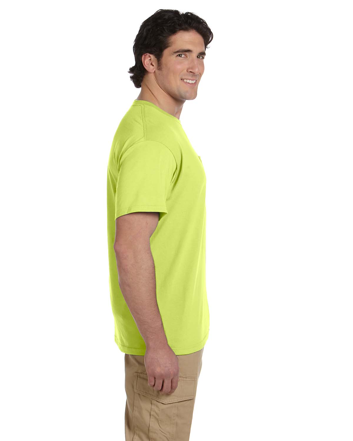 JERZEES Mens Heavyweight Blend 50/50 Dri-Power T Shirt with Pocket Tee R-29P