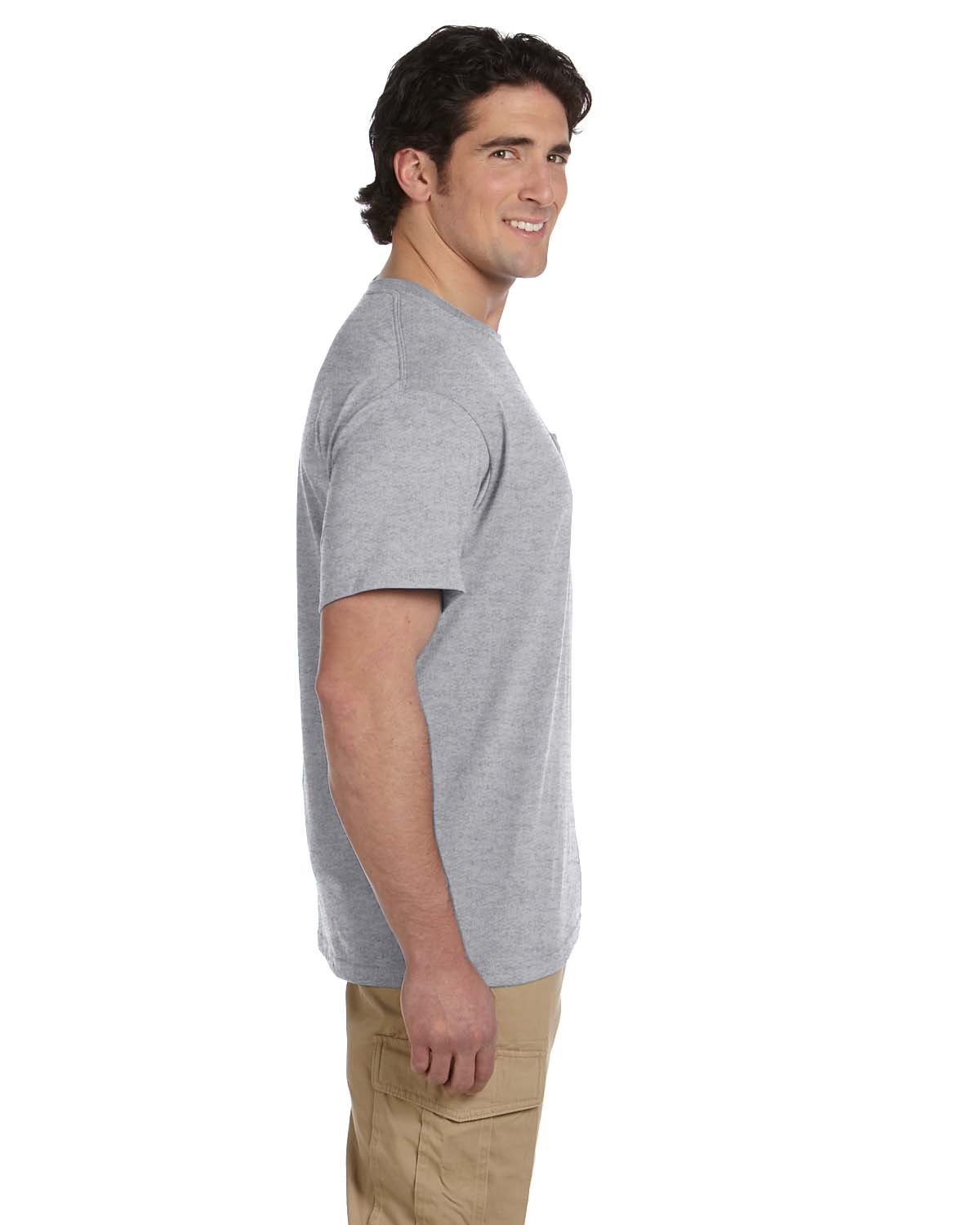 JERZEES Mens Heavyweight Blend 50/50 Dri-Power T Shirt with Pocket Tee R-29P