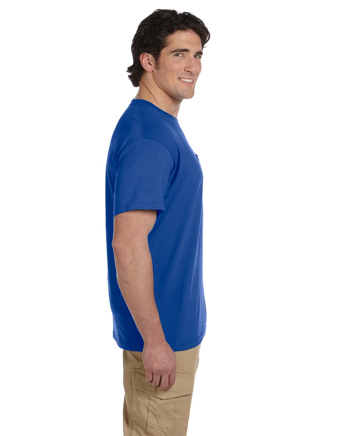 JERZEES Mens Heavyweight Blend 50/50 Dri-Power T Shirt with Pocket Tee R-29P