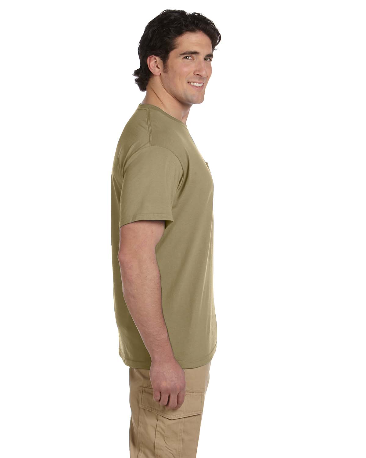 JERZEES Mens Heavyweight Blend 50/50 Dri-Power T Shirt with Pocket Tee R-29P