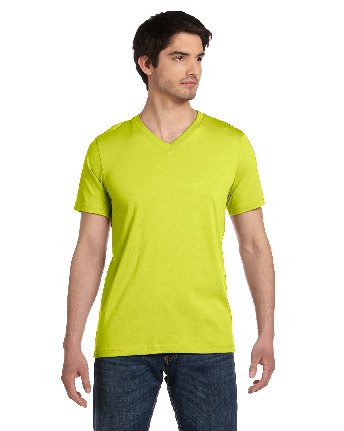 Bella + Canvas Short Sleeve Unisex V-Neck Jersey XS-XL T-Shirt R-3005 ...