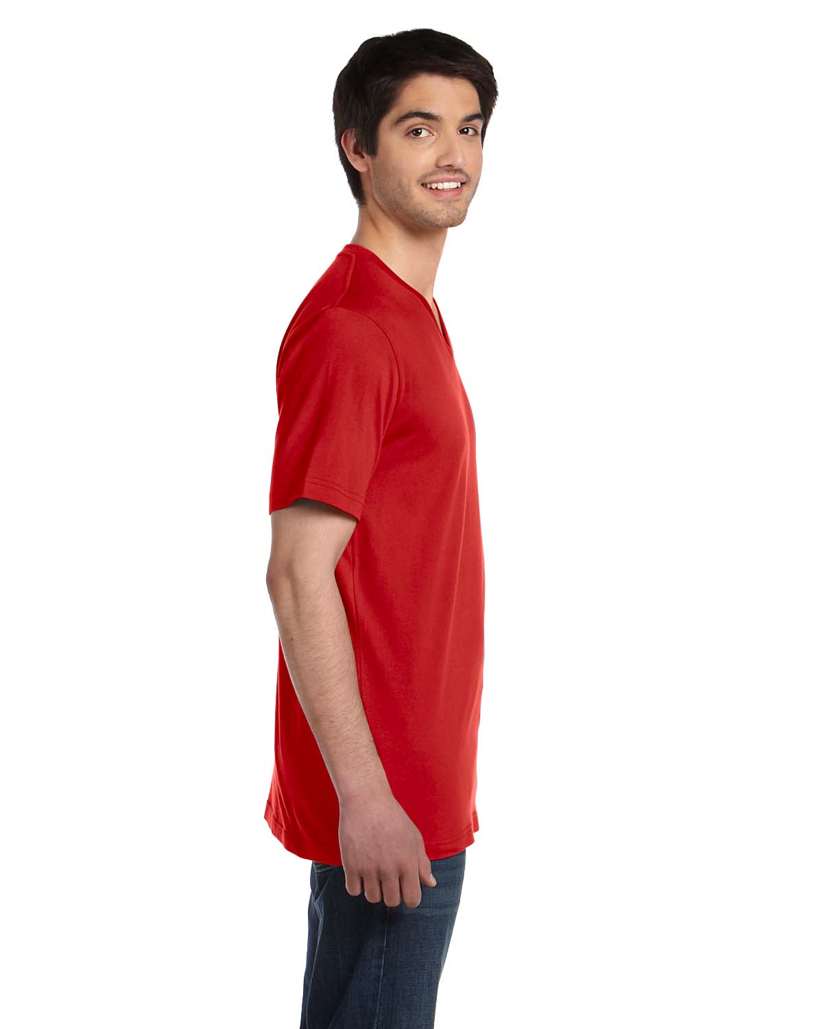 Bella + Canvas Short Sleeve Unisex V-Neck Jersey XS-XL T-Shirt R-3005 ...