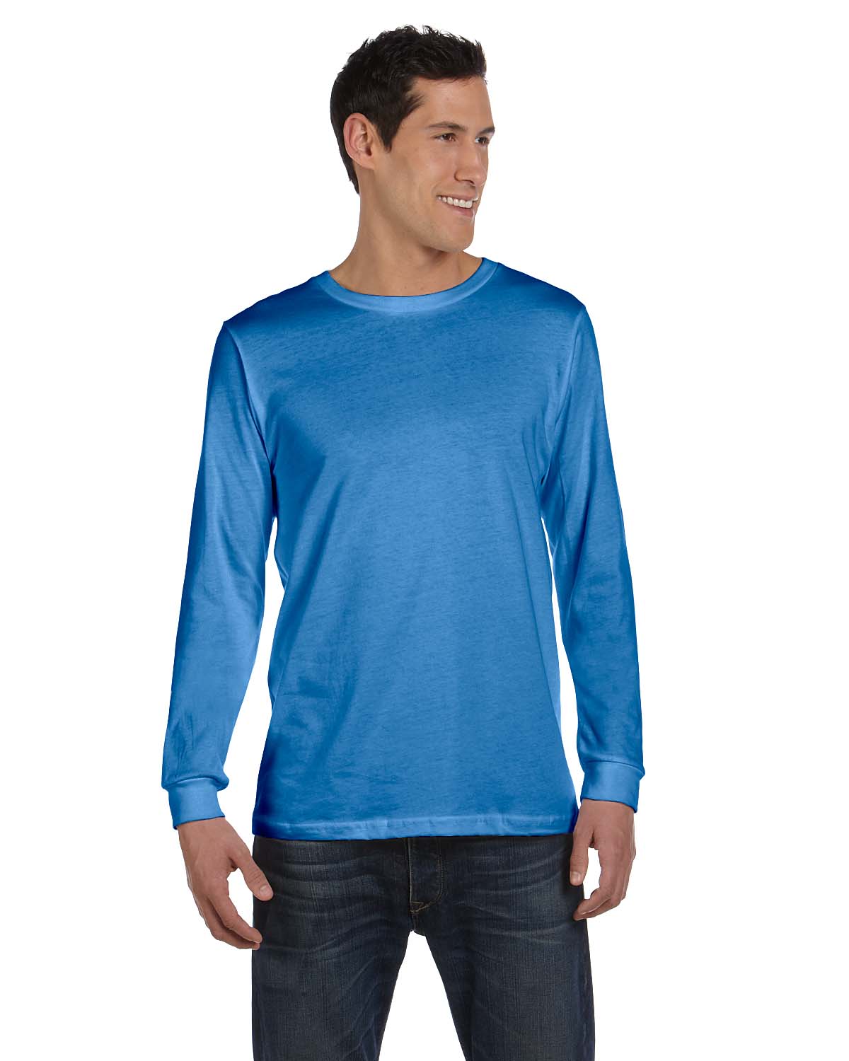 NEW Bella + Canvas Men's Jersey Long-Sleeve S-2XL T-Shirt M-3501 | eBay