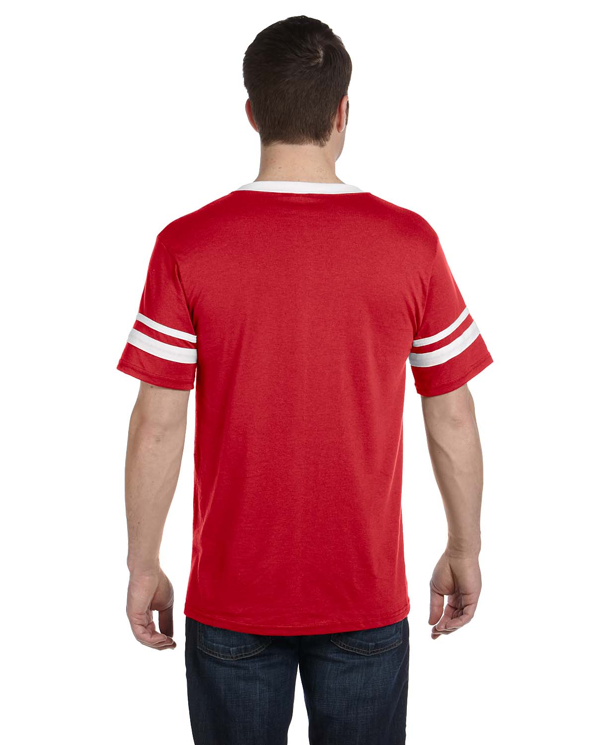 Augusta Sportswear Baseball Sleeve Stripe Jersey V-neck T-Shirt S-2XL M-360  | eBay