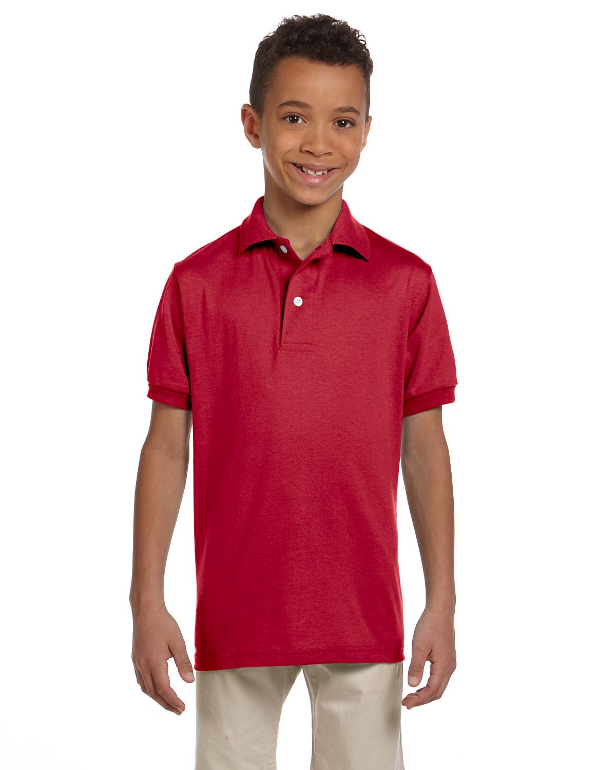 NEW Jerzees Youth 5.6 oz SpotShield Jersey Polo Shirt M-437Y - Picture 41 of 46