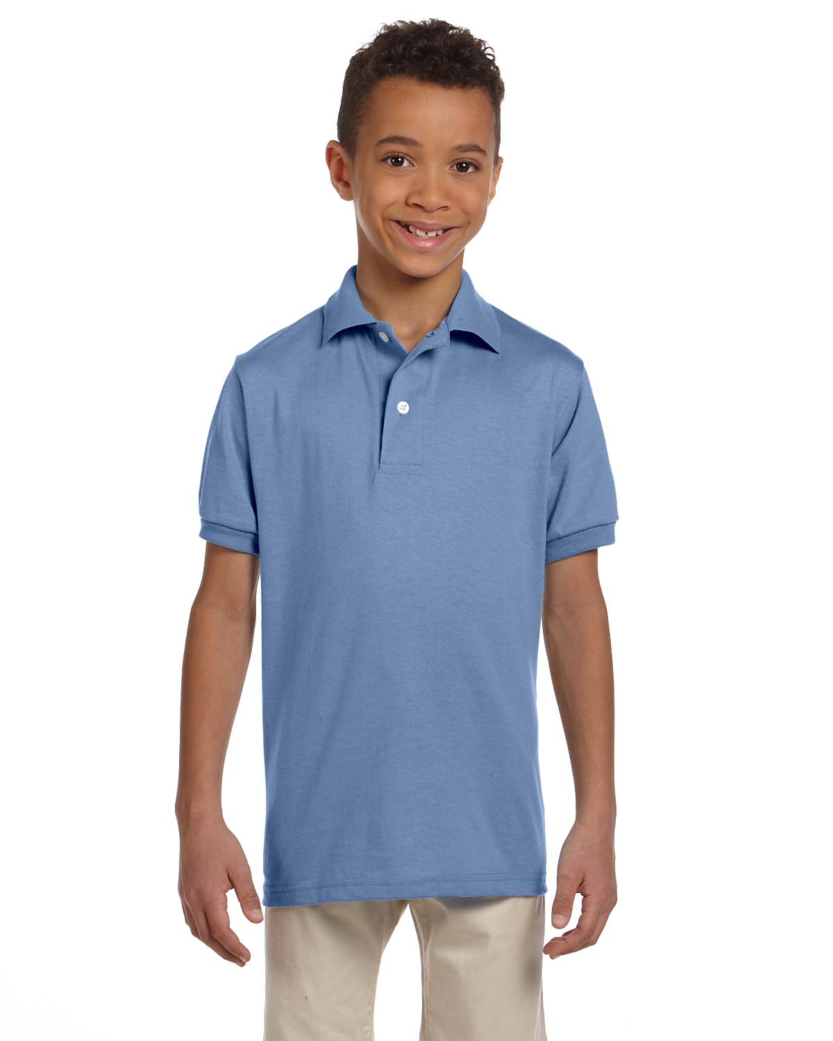 NEW Jerzees Youth 5.6 oz SpotShield Jersey Polo Shirt M-437Y - Picture 29 of 46