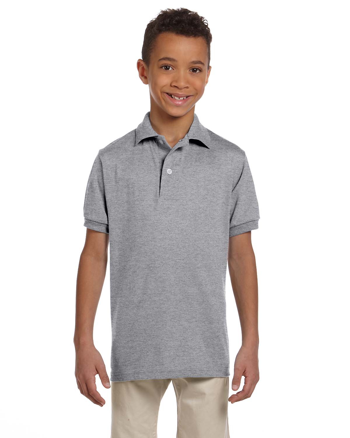NEW Jerzees Youth 5.6 oz SpotShield Jersey Polo Shirt M-437Y - Picture 35 of 46