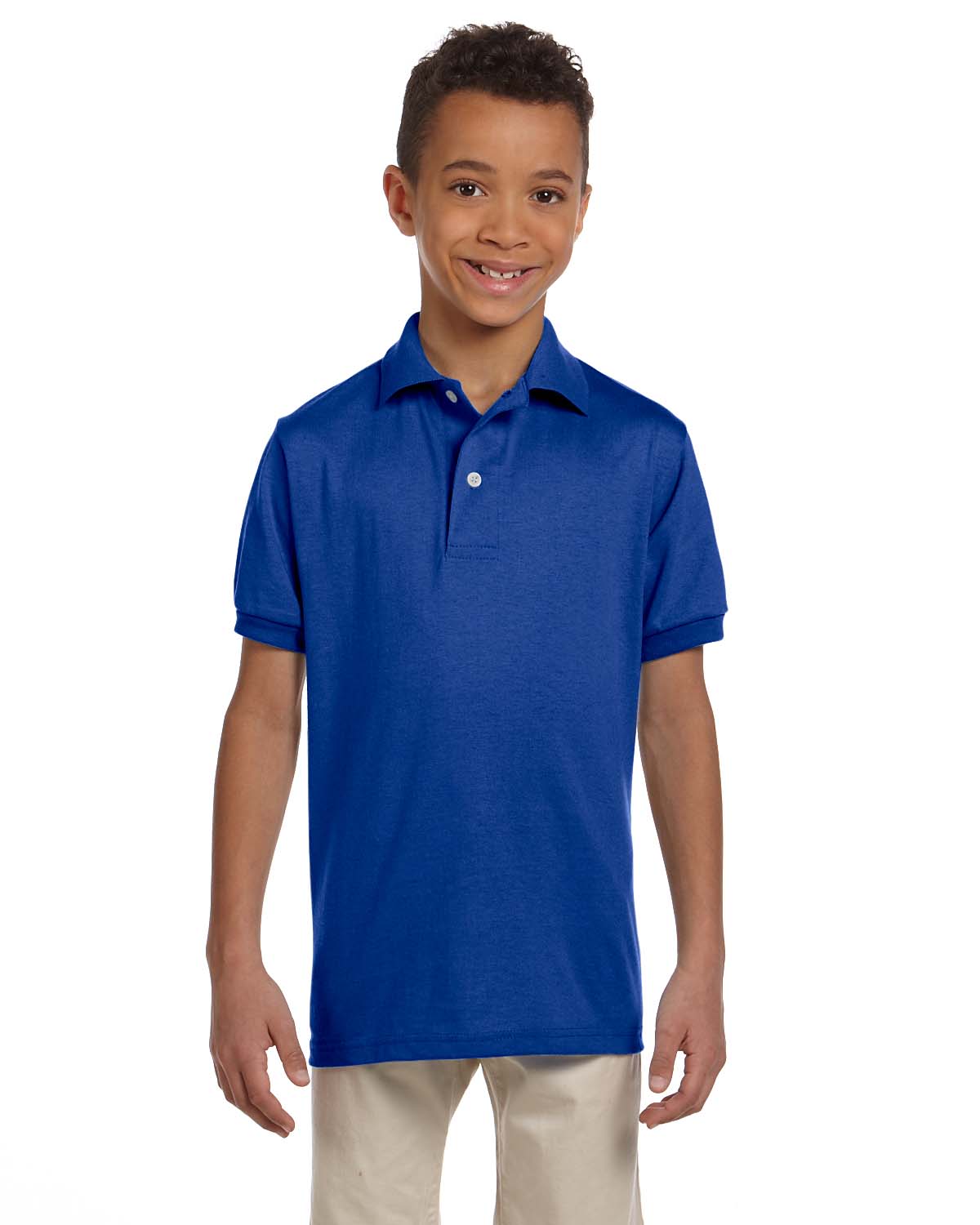 NEW Jerzees Youth 5.6 oz SpotShield Jersey Polo Shirt M-437Y - Picture 38 of 46