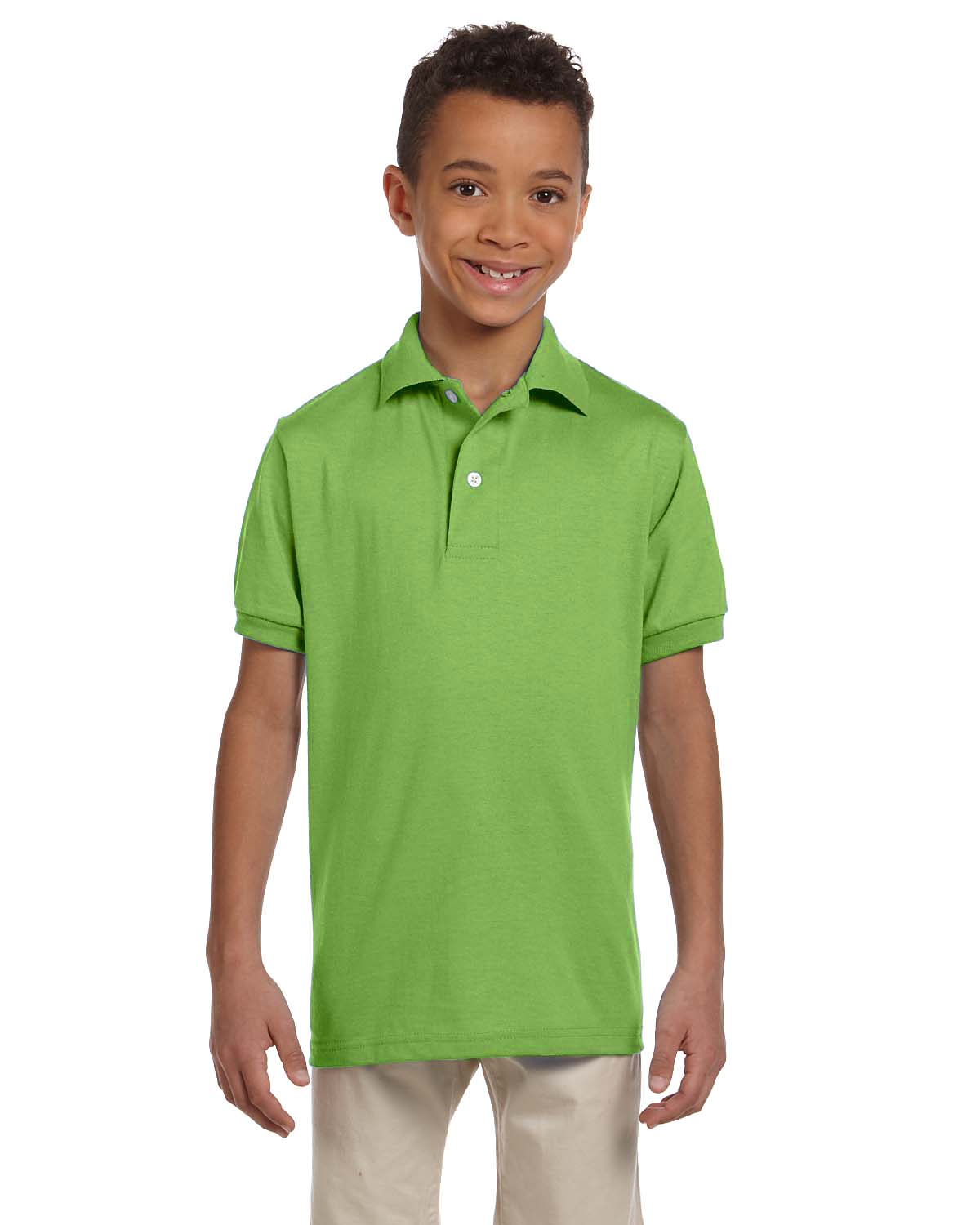 NEW Jerzees Youth 5.6 oz SpotShield Jersey Polo Shirt M-437Y - Picture 26 of 46