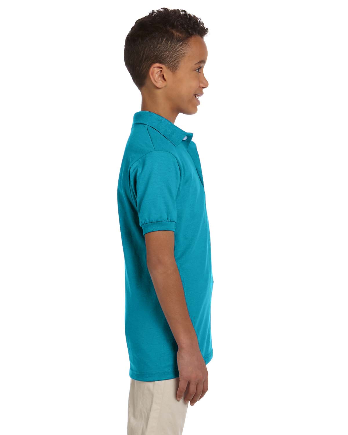 NEW Jerzees Youth 5.6 oz SpotShield Jersey Polo Shirt M-437Y - Picture 10 of 46