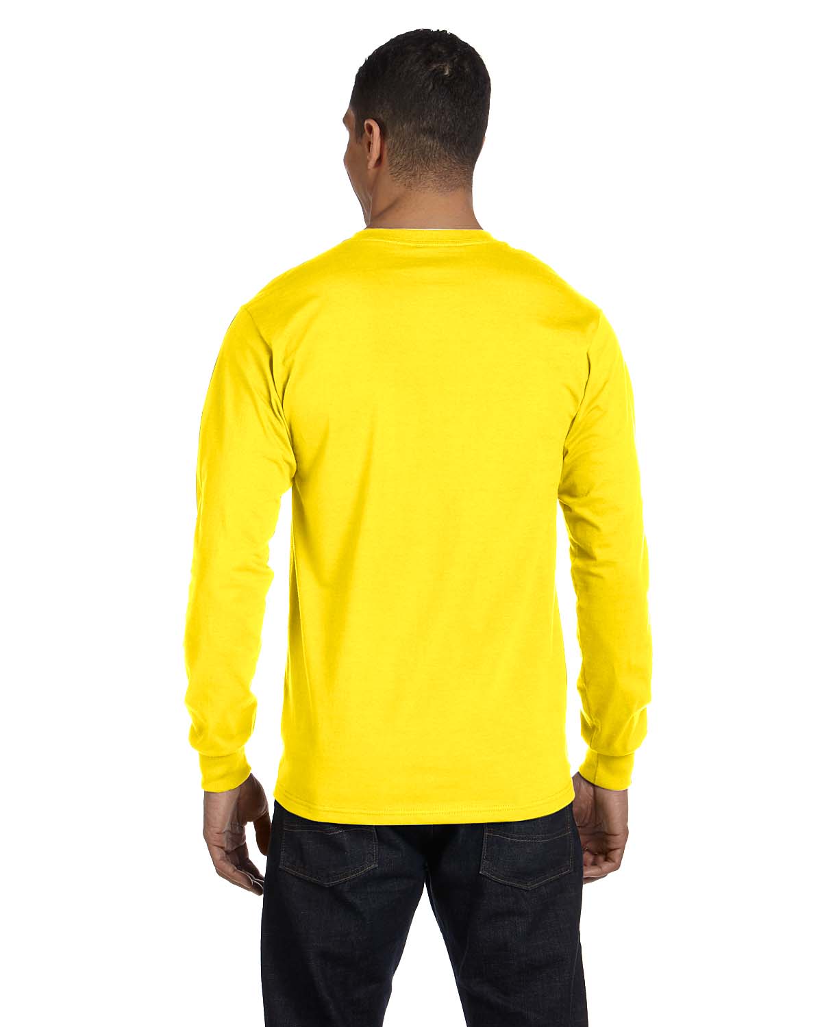 NEW Hanes 6.1 oz 100% Cotton Long-Sleeve Beefy-T S-3XL T-Shirt M-5186 - Picture 60 of 61