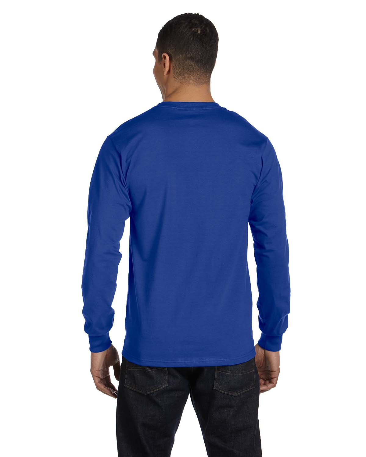 NEW Hanes 6.1 oz 100% Cotton Long-Sleeve Beefy-T S-3XL T-Shirt M-5186 - Picture 18 of 61