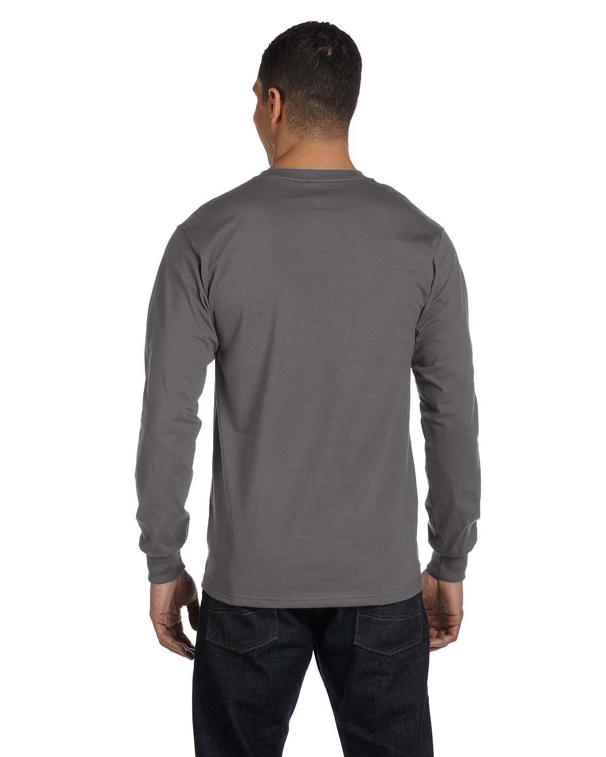 NEW Hanes 6.1 oz 100% Cotton Long-Sleeve Beefy-T S-3XL T-Shirt M-5186 - Picture 54 of 61