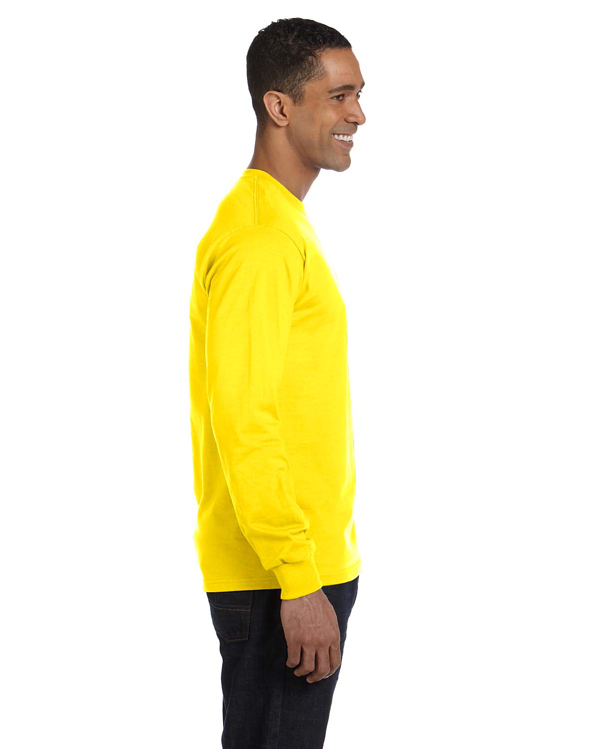 NEW Hanes 6.1 oz 100% Cotton Long-Sleeve Beefy-T S-3XL T-Shirt M-5186 - Picture 61 of 61