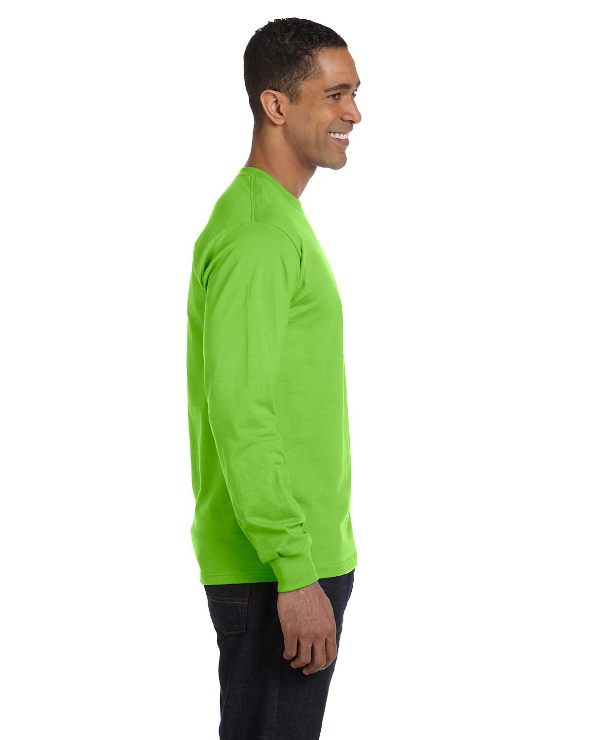 NEW Hanes 6.1 oz 100% Cotton Long-Sleeve Beefy-T S-3XL T-Shirt M-5186 - Picture 34 of 61