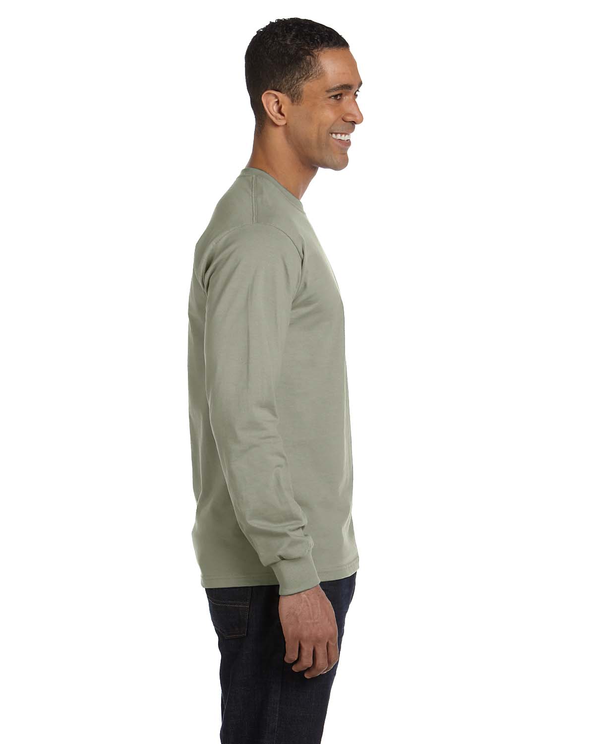 NEW Hanes 6.1 oz 100% Cotton Long-Sleeve Beefy-T S-3XL T-Shirt M-5186 - Picture 58 of 61