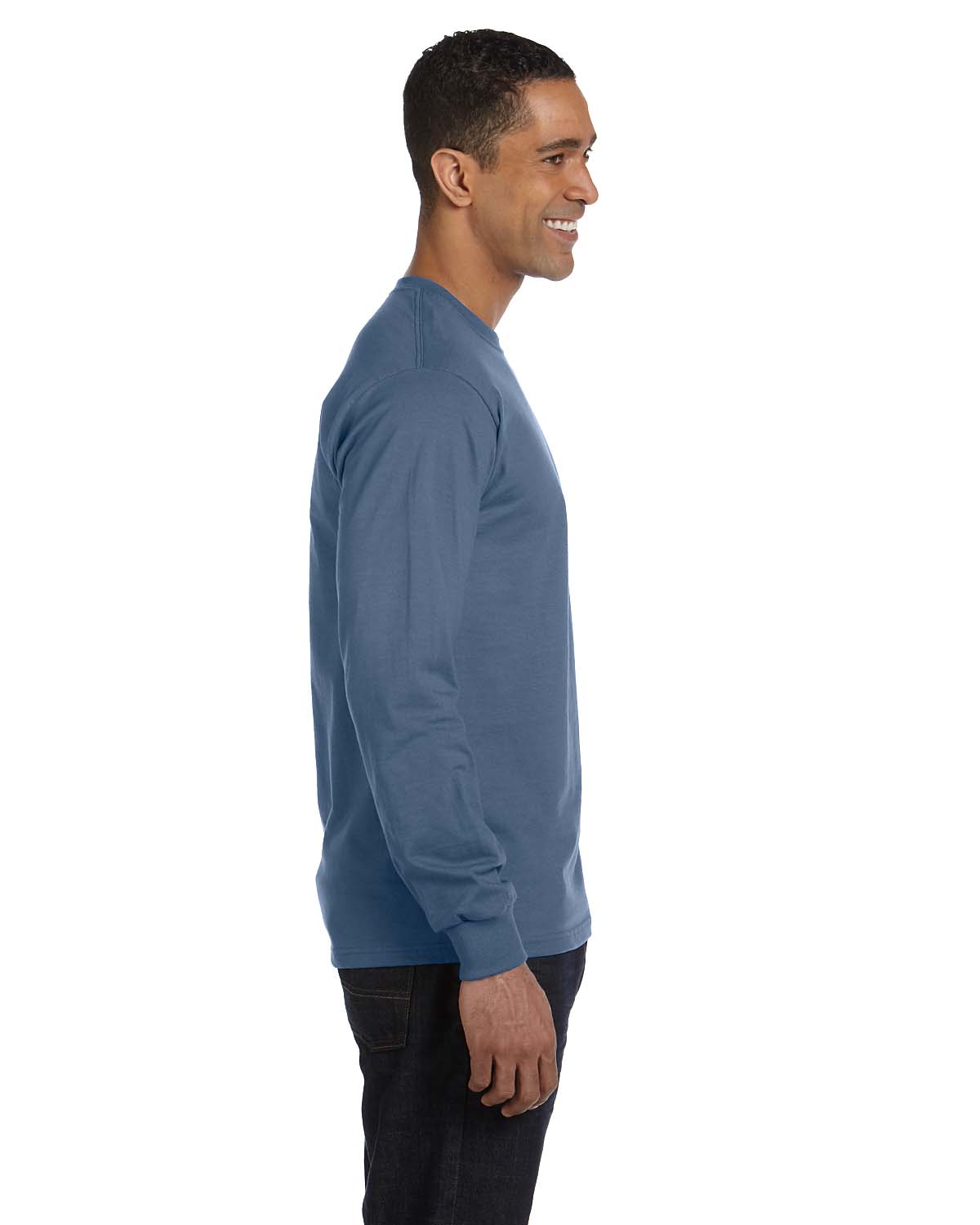 NEW Hanes 6.1 oz 100% Cotton Long-Sleeve Beefy-T S-3XL T-Shirt M-5186 - Picture 22 of 61