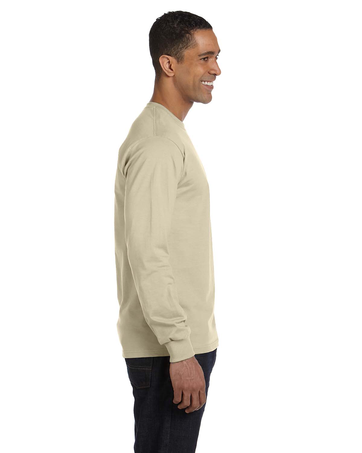 NEW Hanes 6.1 oz 100% Cotton Long-Sleeve Beefy-T S-3XL T-Shirt M-5186 - Picture 52 of 61