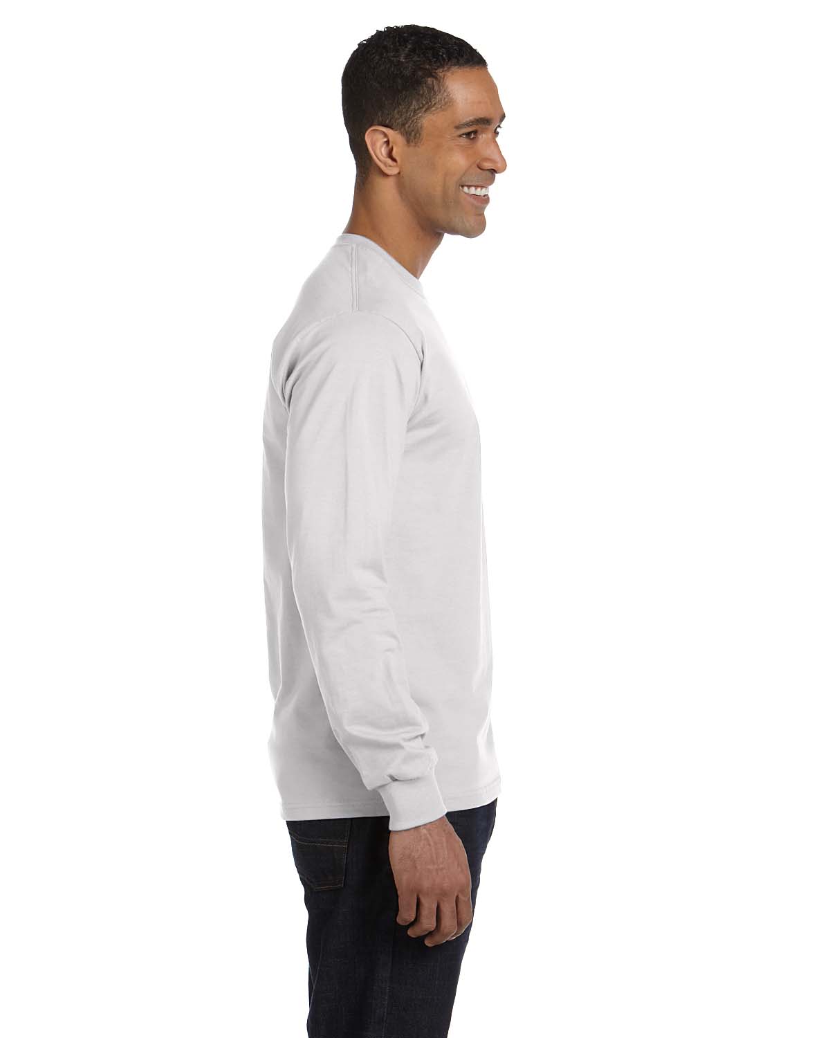 NEW Hanes 6.1 oz 100% Cotton Long-Sleeve Beefy-T S-3XL T-Shirt M-5186 - Picture 7 of 61