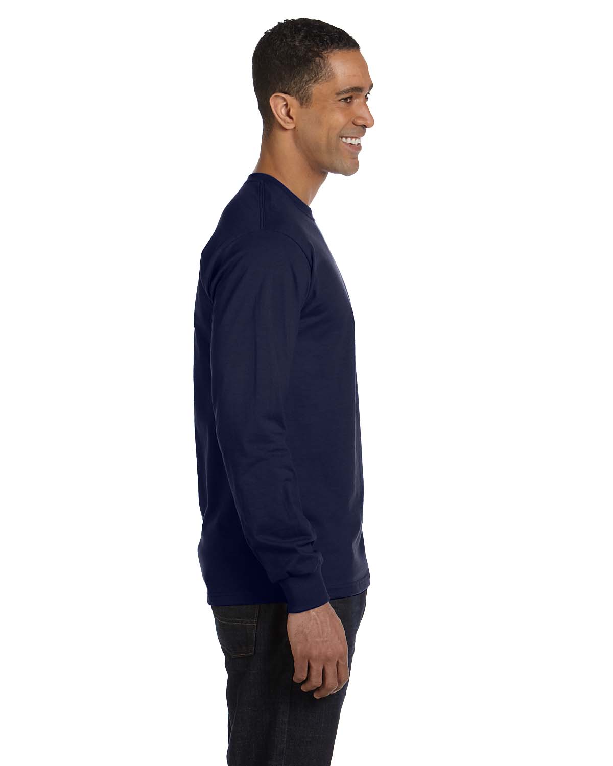 NEW Hanes 6.1 oz 100% Cotton Long-Sleeve Beefy-T S-3XL T-Shirt M-5186 - Picture 40 of 61