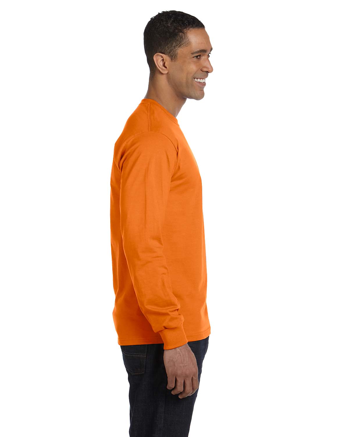 NEW Hanes 6.1 oz 100% Cotton Long-Sleeve Beefy-T S-3XL T-Shirt M-5186 - Picture 43 of 61