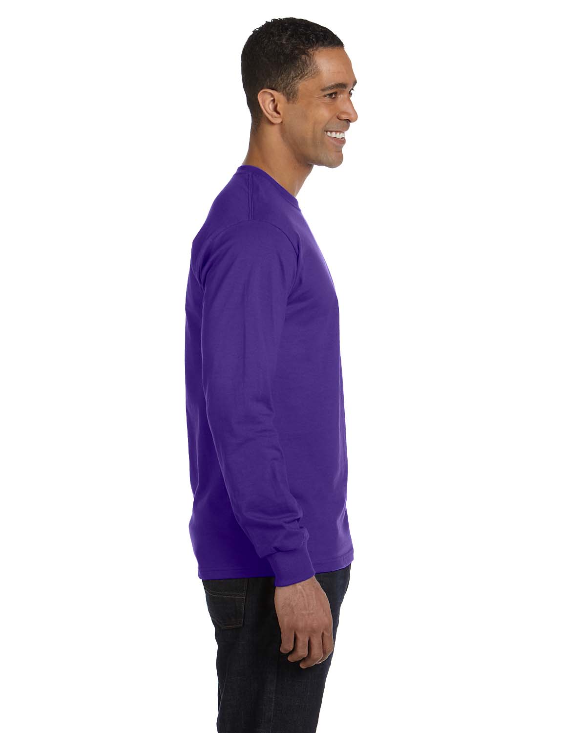 NEW Hanes 6.1 oz 100% Cotton Long-Sleeve Beefy-T S-3XL T-Shirt M-5186 - Picture 49 of 61