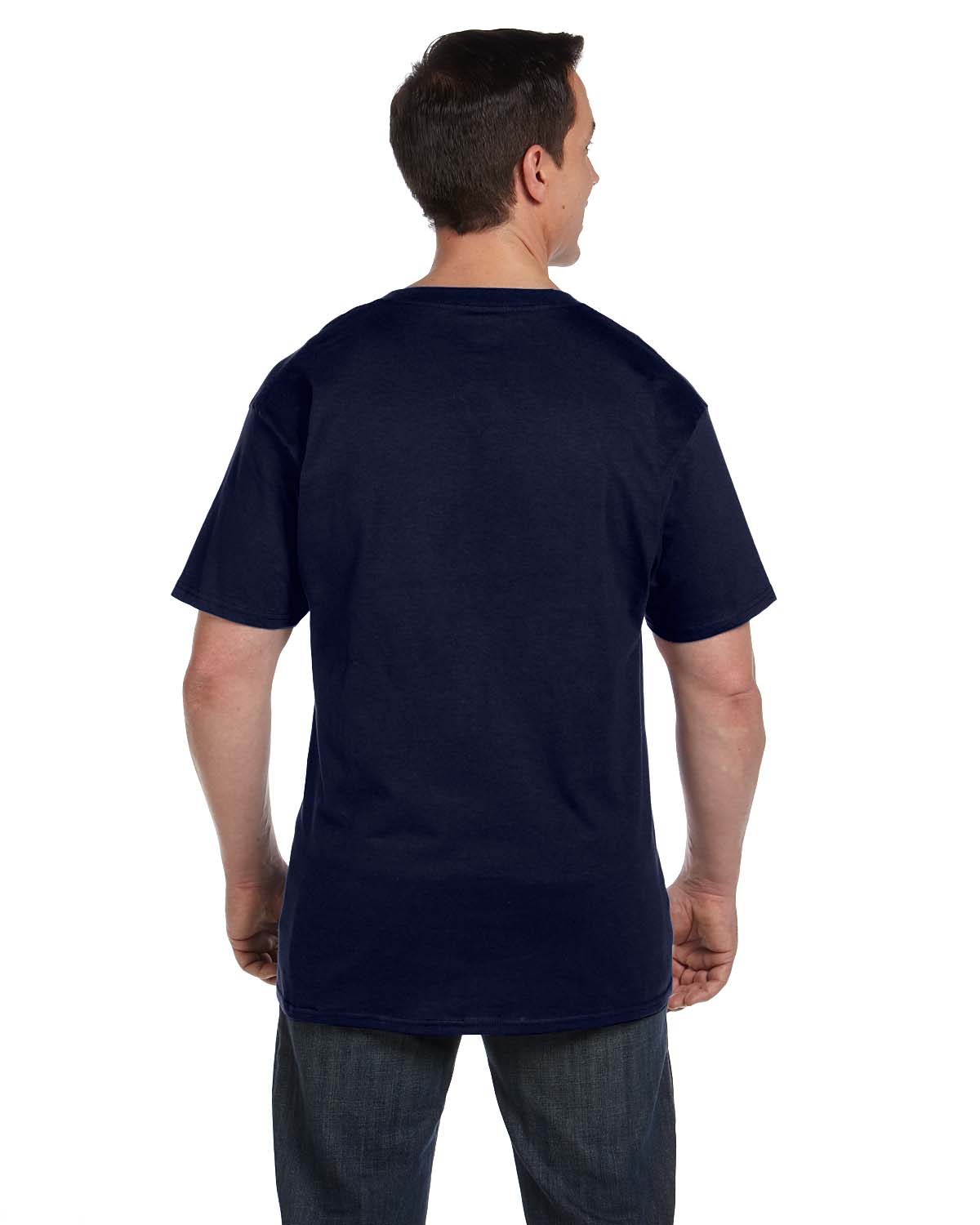 Hanes Mens Pocket T-Shirt 100% Heavy Cotton 6.1 oz Beefy Tee S-XL 5190P ...