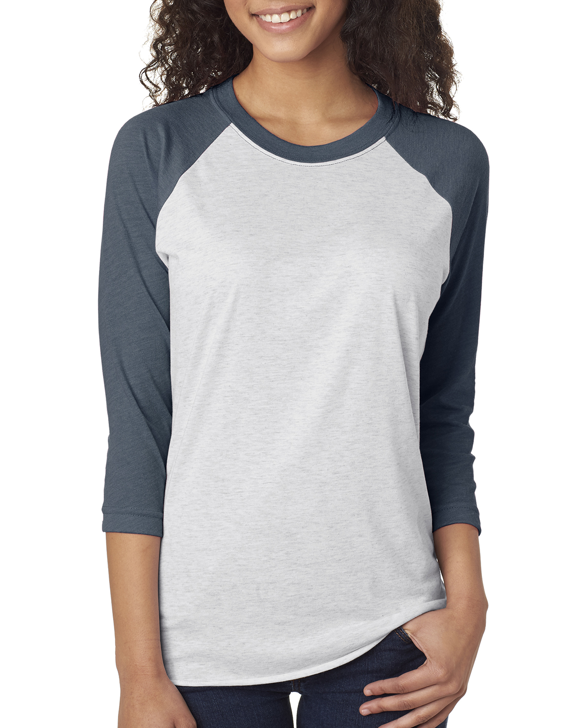 NEW Next Level Premium Unisex Triblend 3/4-Sleeve Raglan XS-2XL T-Shirt M-6051