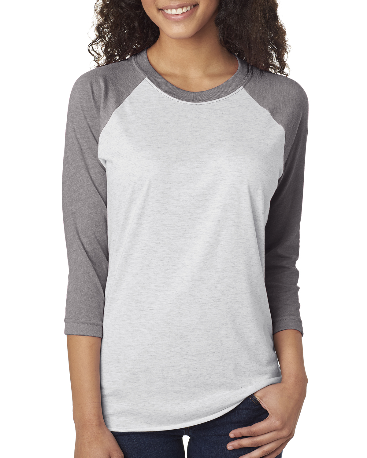 NEW Next Level Premium Unisex Triblend 3/4-Sleeve Raglan XS-2XL T-Shirt M-6051