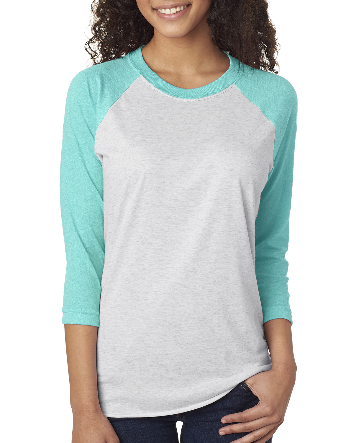 NEW Next Level Premium Unisex Triblend 3/4-Sleeve Raglan XS-2XL T-Shirt M-6051