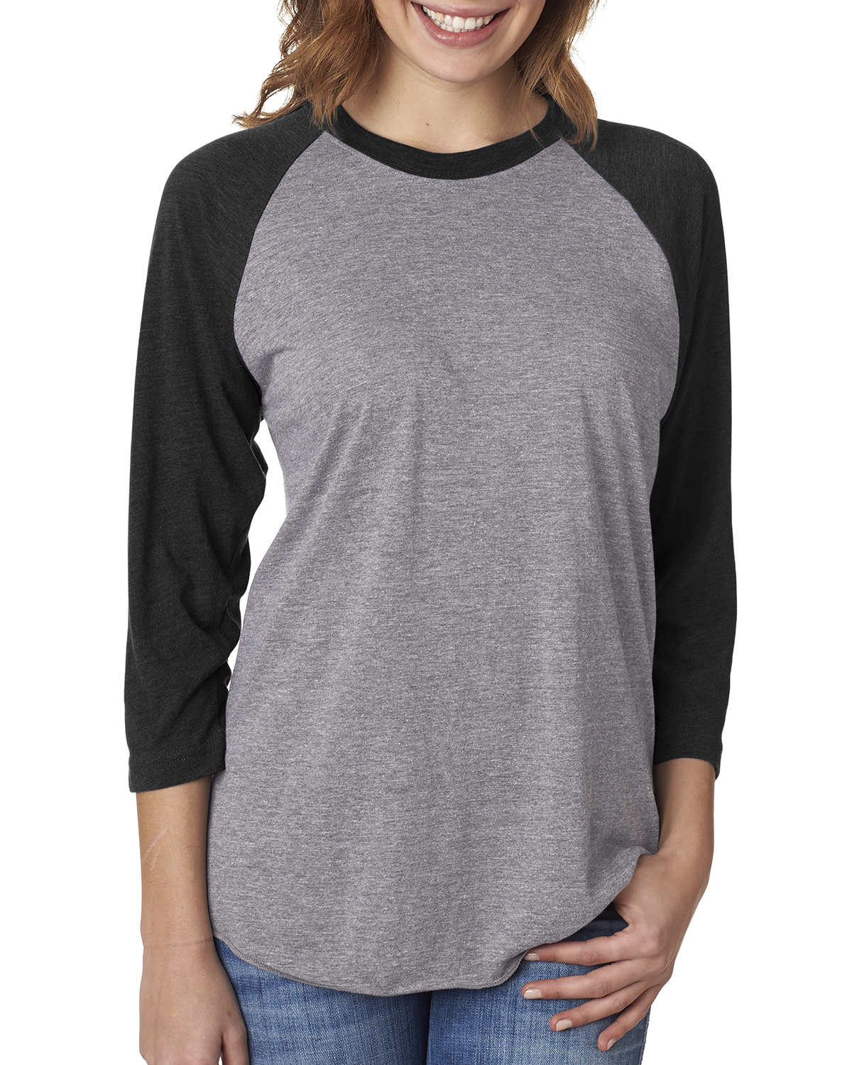 NEW Next Level Premium Unisex Triblend 3/4-Sleeve Raglan XS-2XL T-Shirt M-6051