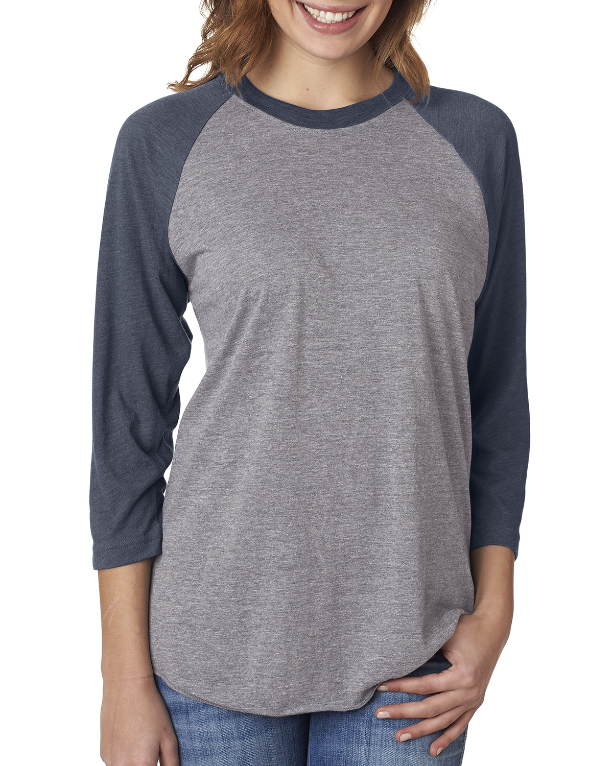 NEW Next Level Premium Unisex Triblend 3/4-Sleeve Raglan XS-2XL T-Shirt M-6051