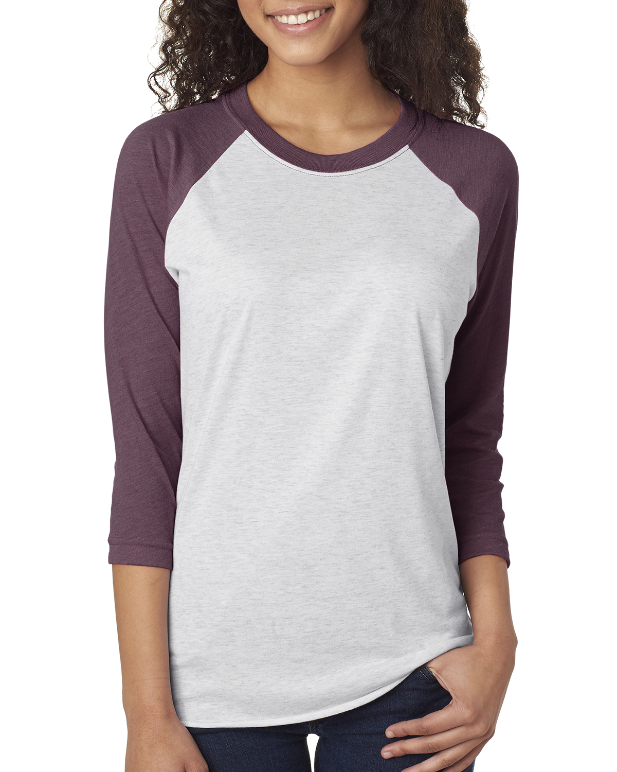 NEW Next Level Premium Unisex Triblend 3/4-Sleeve Raglan XS-2XL T-Shirt M-6051