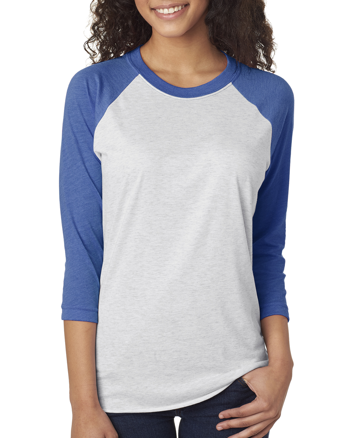 NEW Next Level Premium Unisex Triblend 3/4-Sleeve Raglan XS-2XL T-Shirt M-6051