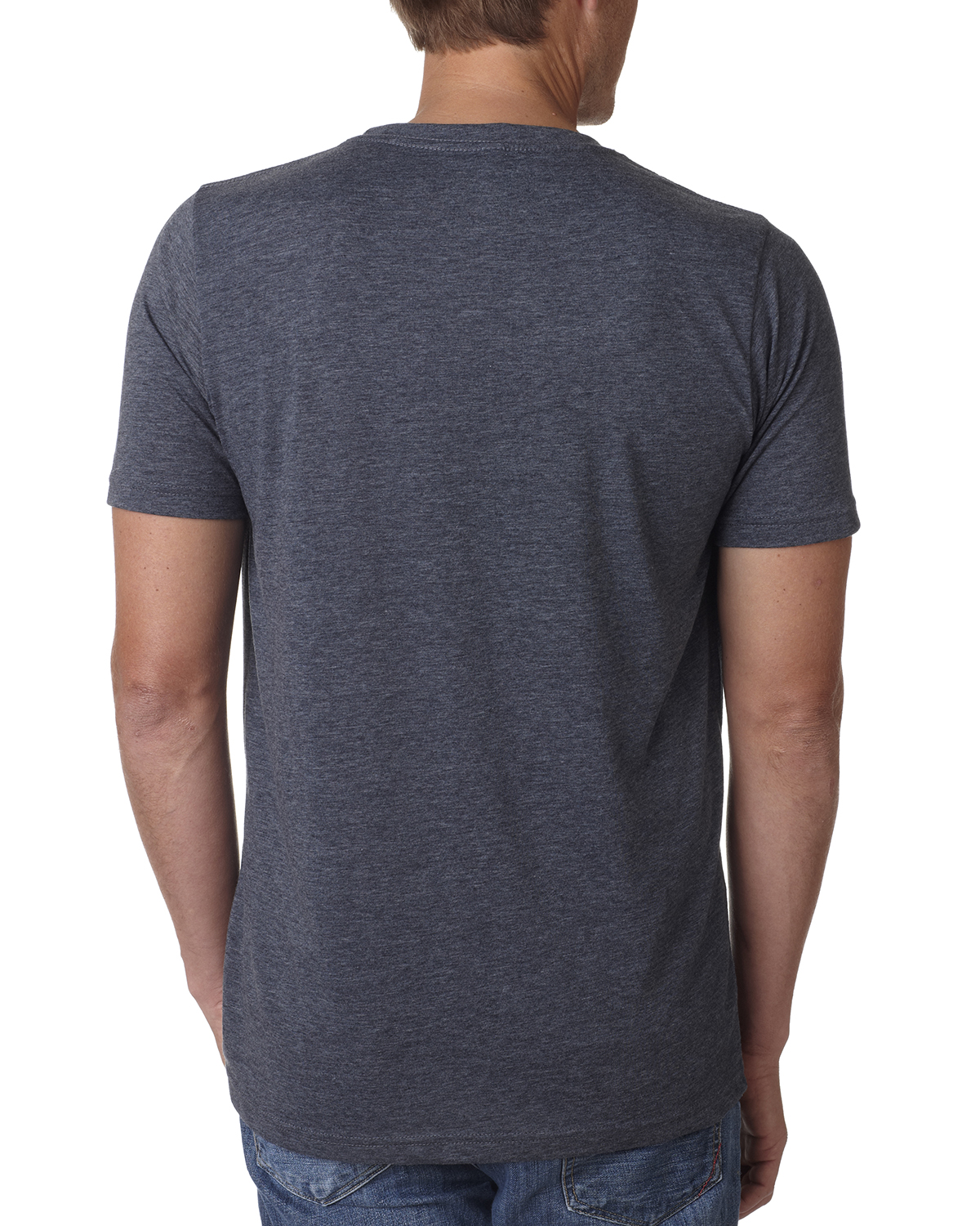 Next Level Men's PLAIN Poly/Cotton Short Sleeve Crew Neck T-Shirt M ...