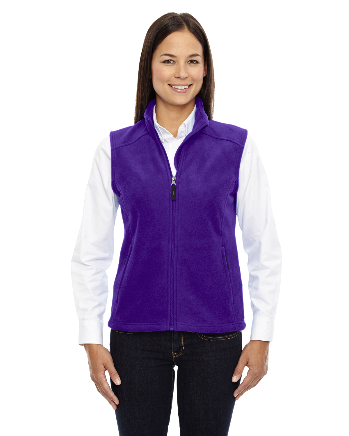 NEW Core 365 Women's Premium Zip Pockets 100% Polyester 3XL Fleece Vest B-78191 - Picture 11 of 28