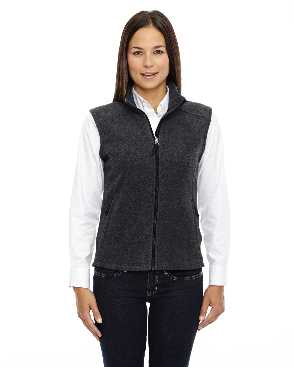 NEW Core 365 Women's Premium Zip Pockets 100% Polyester 3XL Fleece Vest B-78191 - Picture 23 of 28