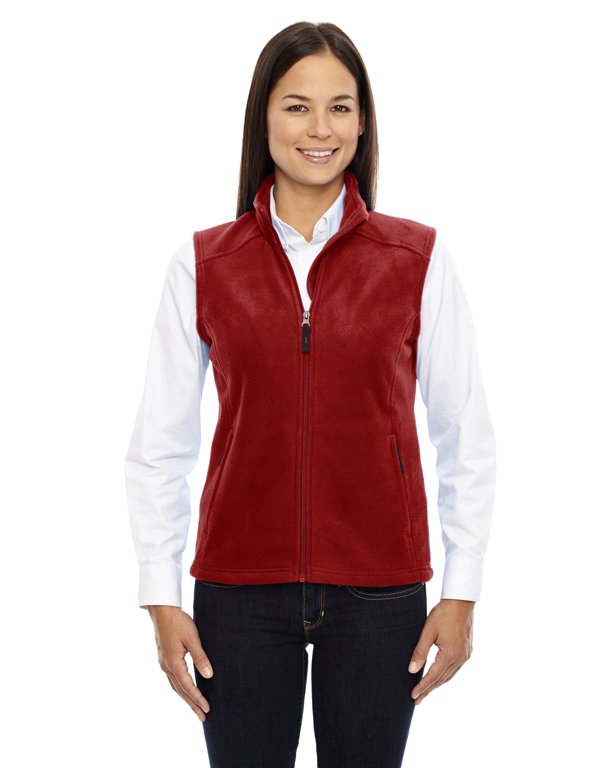 NEW Core 365 Women's Premium Zip Pockets 100% Polyester 3XL Fleece Vest B-78191 - Picture 17 of 28