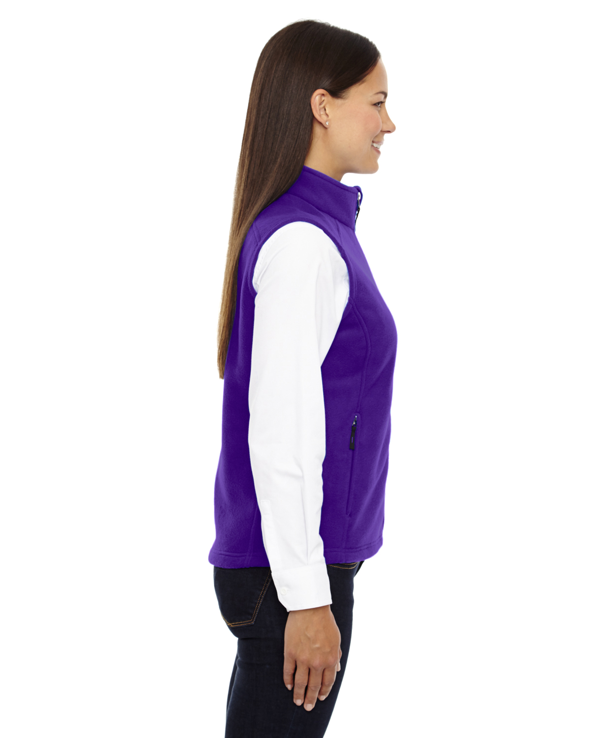 NEW Core 365 Women's Premium Zip Pockets 100% Polyester 3XL Fleece Vest B-78191 - Picture 13 of 28